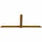 Ekena Millwork Eugene Rough Sawn Timber Gable Bracket, Western Red Cedar, 108"W x 45"H x 2"D x 6"F, 10/12 Pitch GBW108X45X0206EUG00RWR - alternate 5